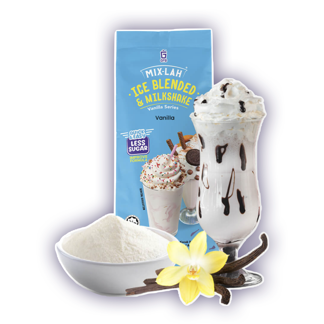 MIX-LAH Ice Blended & Milkshake Premix Powder 1KG – VANILLA