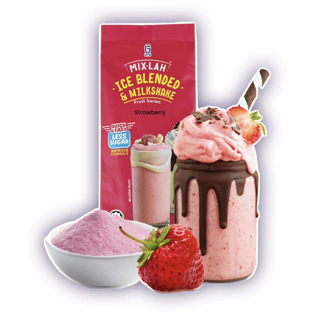 MIX-LAH strawberry milkshake premix powder