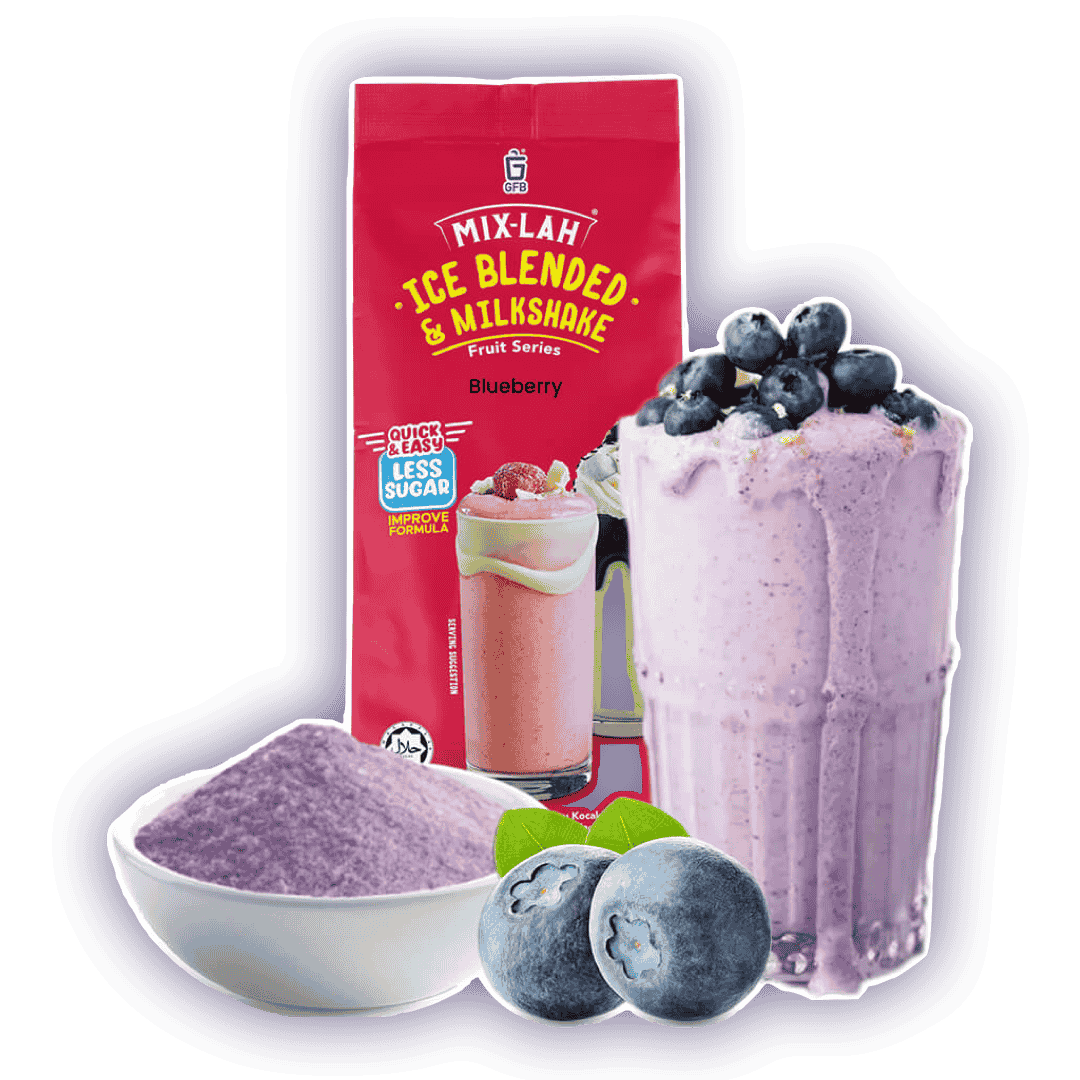 MIX-LAH Ice Blended & Milkshake Premix Powder 1KG – BLUEBERRY