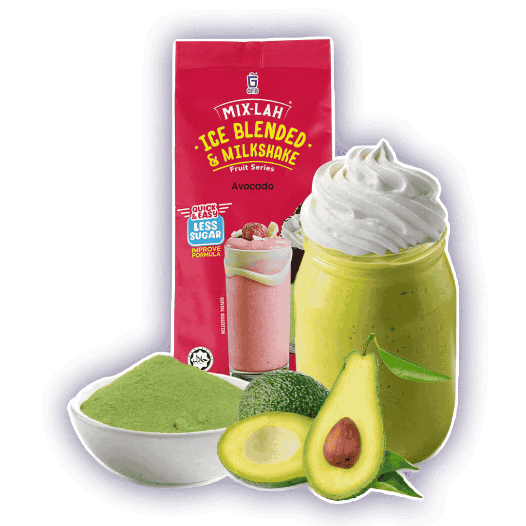 MIX-LAH Ice Blended & Milkshake Premix Powder 1KG – AVOCADO