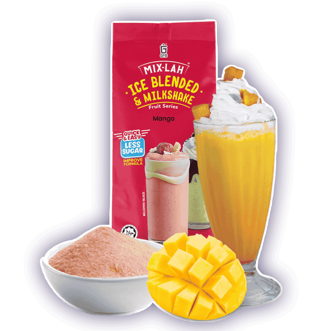 MIX-LAH Ice Blended & Milkshake Premix Powder 1KG – MANGO
