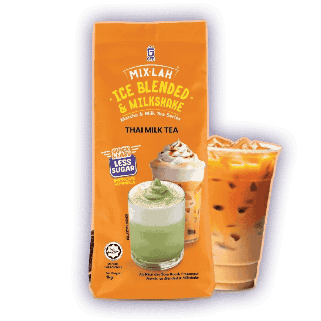 MIX-LAH Ice Blended & Milkshake Premix Powder 1KG – THAI MILK TEA