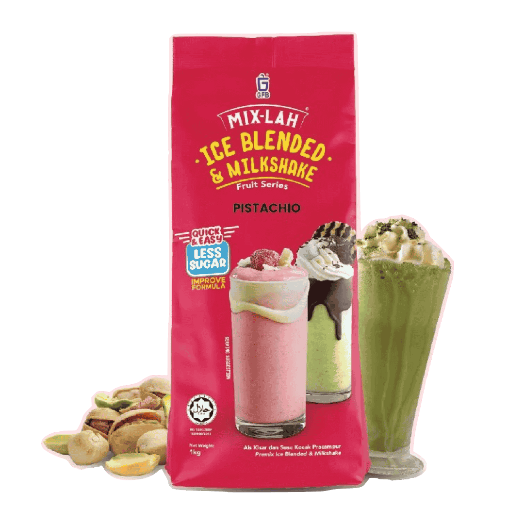 MIX-LAH Ice Blended & Milkshake Premix Powder 1KG – PISTACHIO