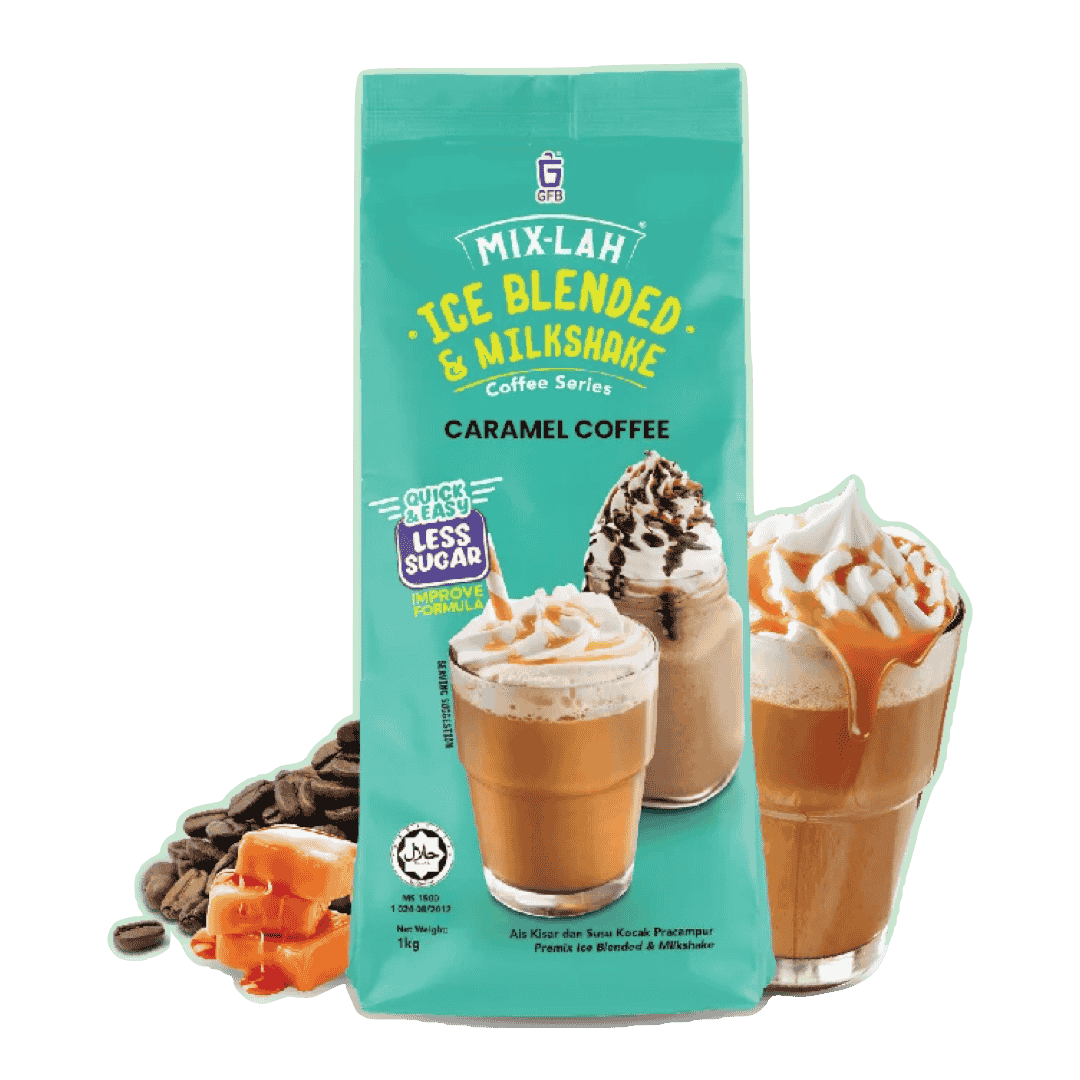 MIX-LAH Ice Blended & Milkshake Premix Powder 1KG – CARAMEL COFFEE