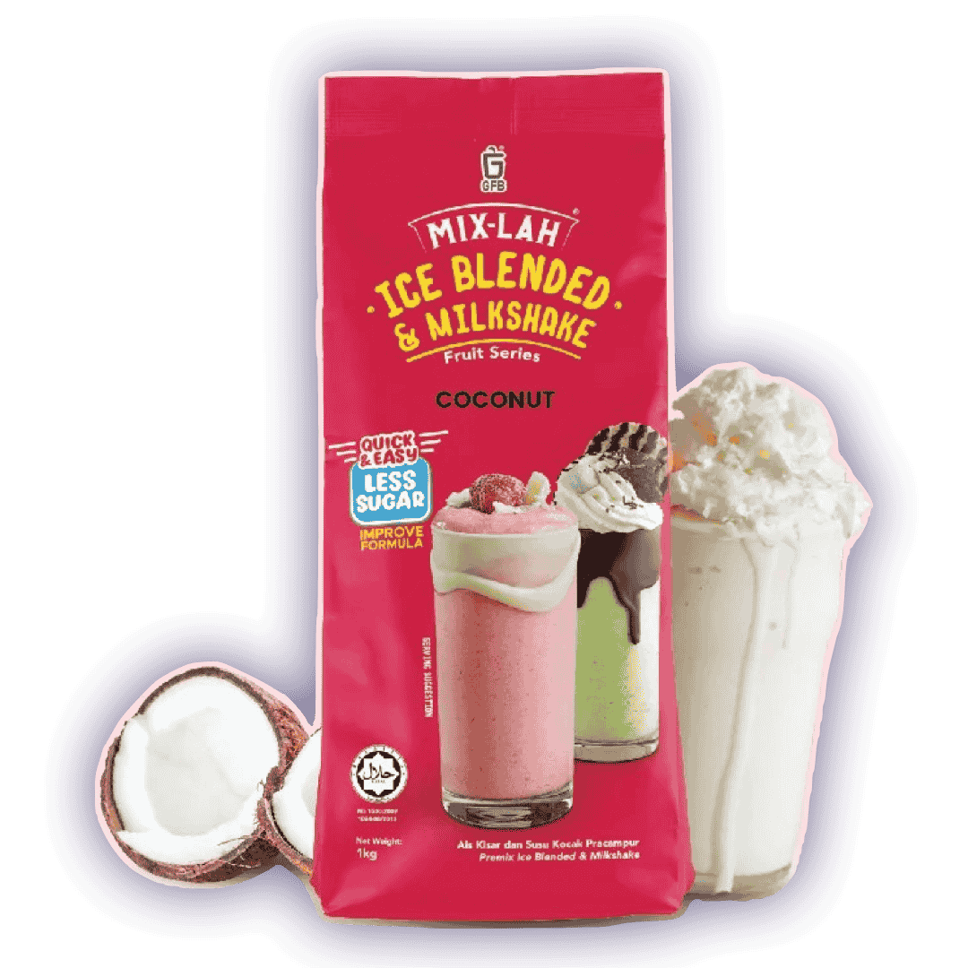 MIX-LAH Ice Blended & Milkshake Premix Powder 1KG – COCONUT