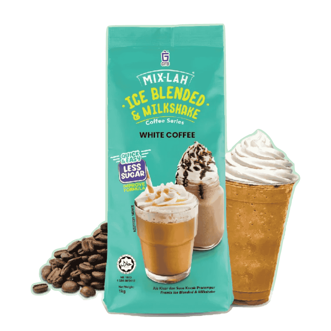 MIX-LAH Ice Blended & Milkshake Premix Powder 1KG – WHITE COFFEE