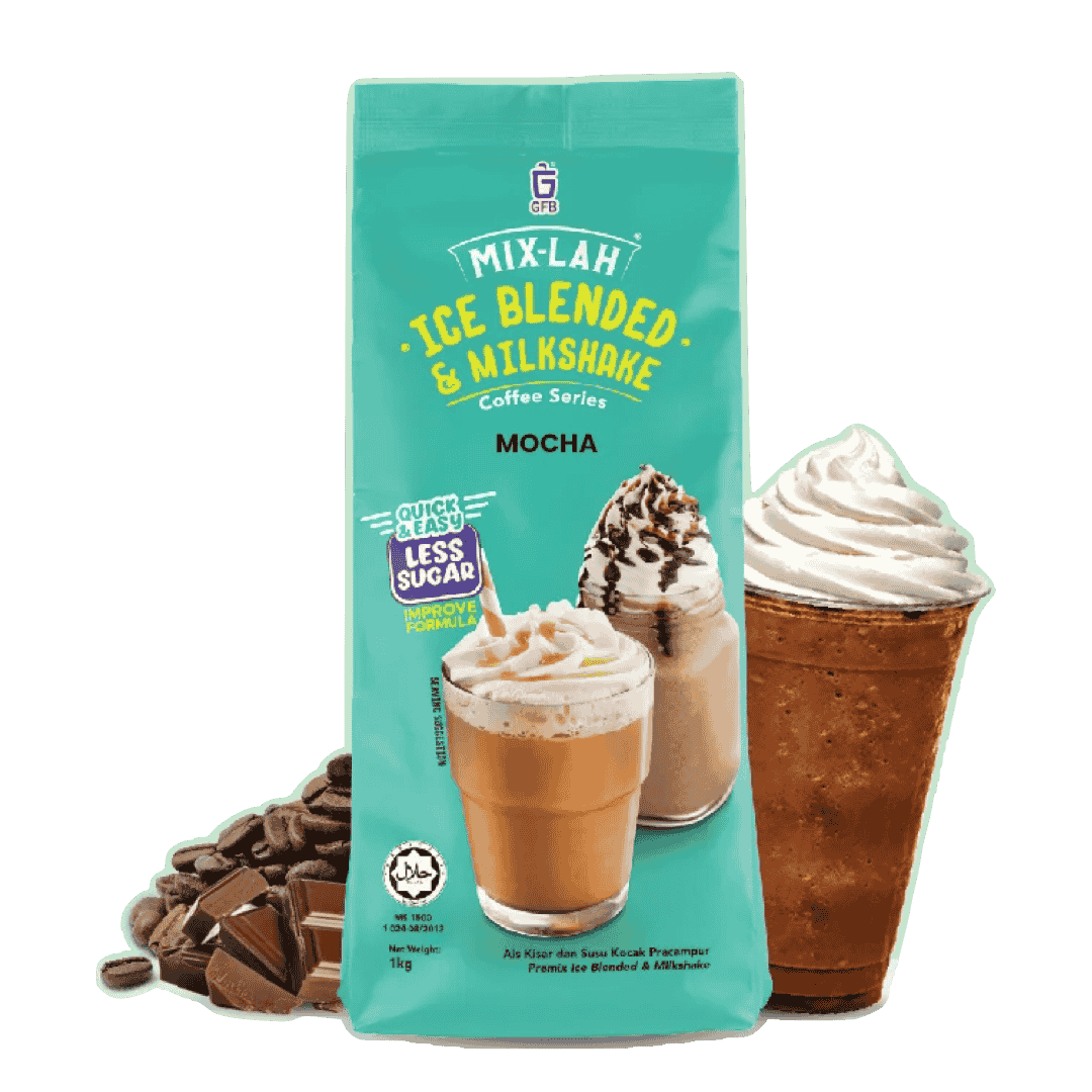 MIX-LAH Ice Blended & Milkshake Premix Powder 1KG – MOCHA