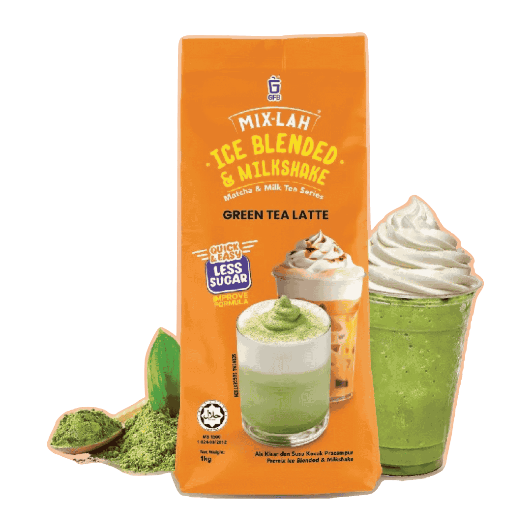 MIX-LAH Ice Blended & Milkshake Premix Powder 1KG – GREEN TEA LATTE