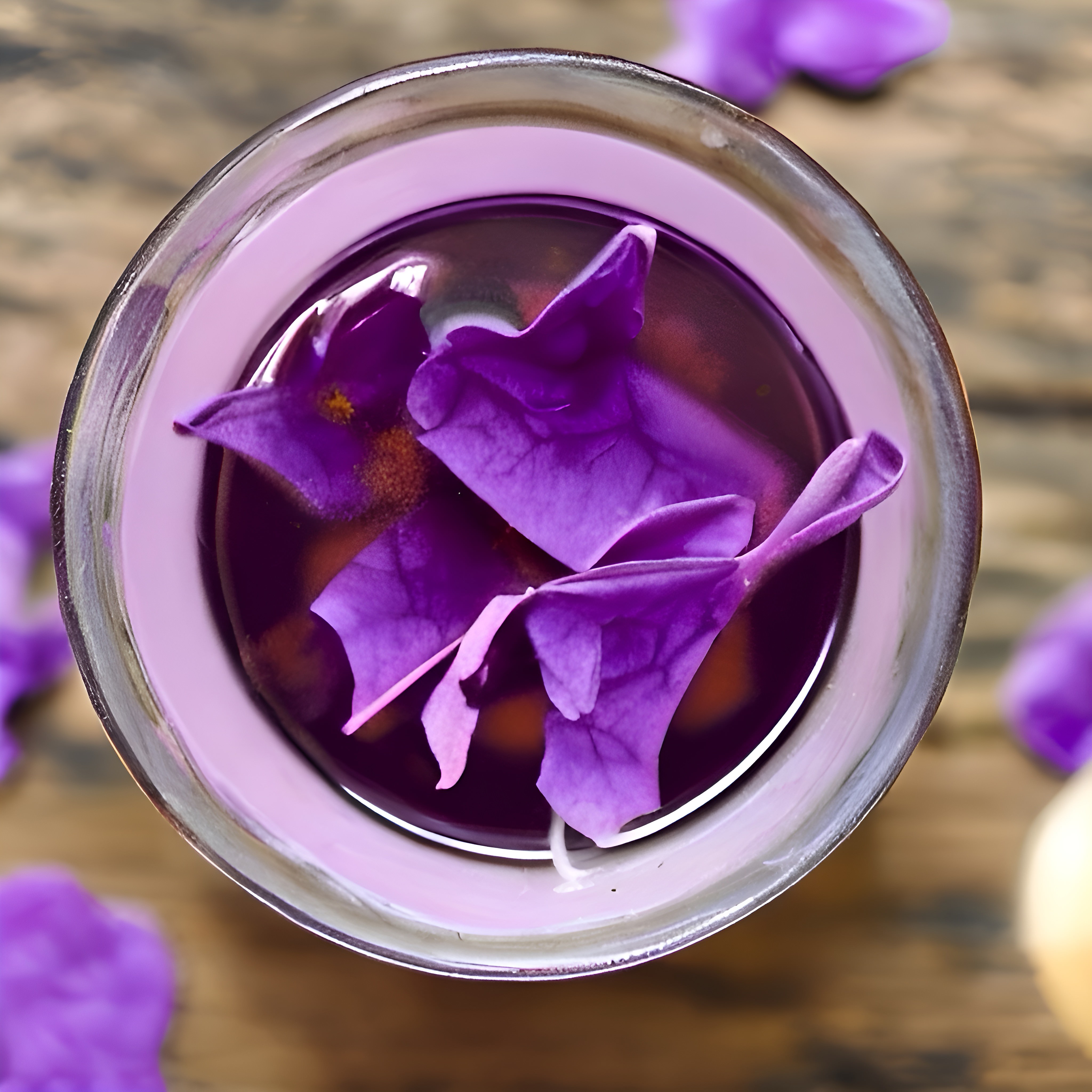 how to make violet tea