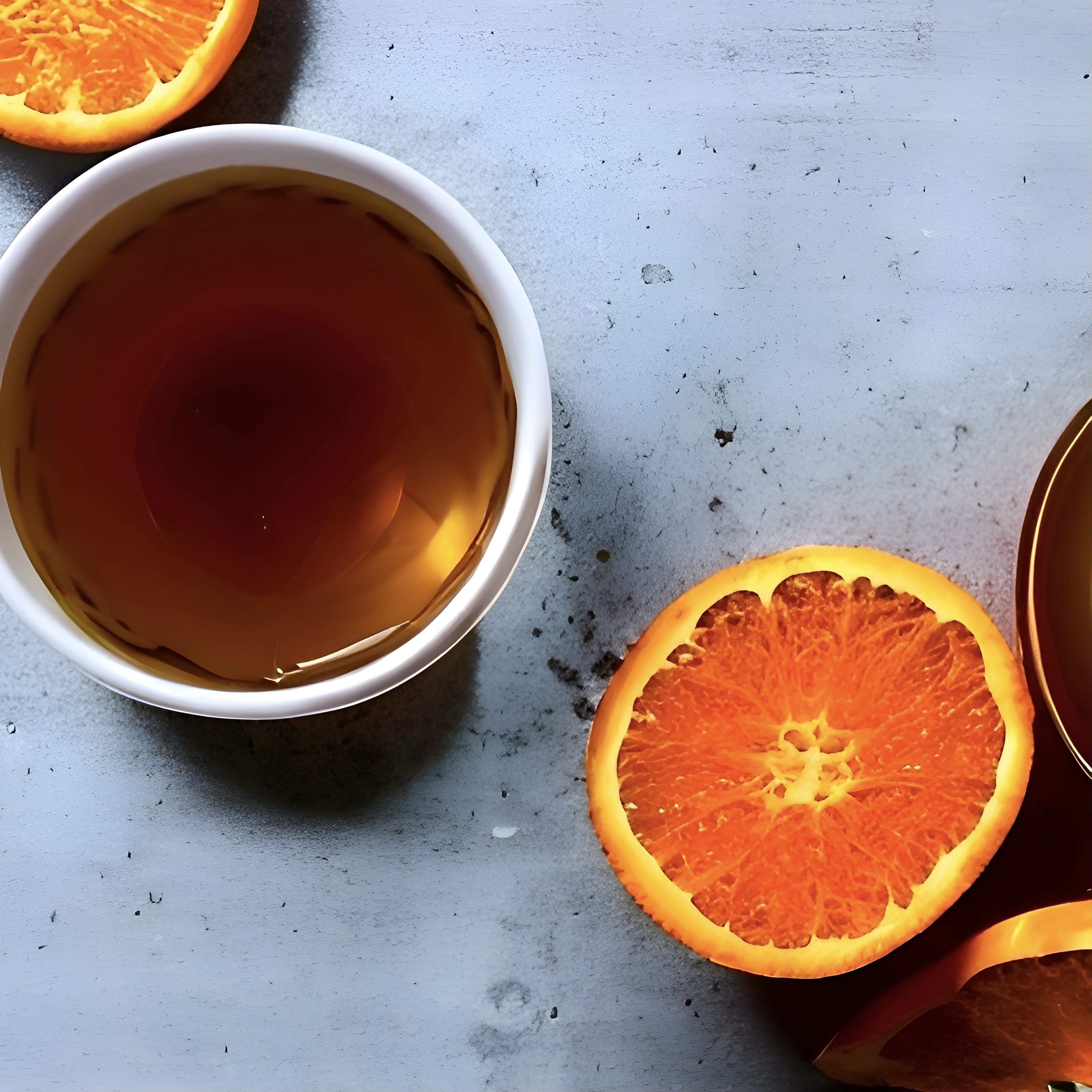 how to use oranges with tea