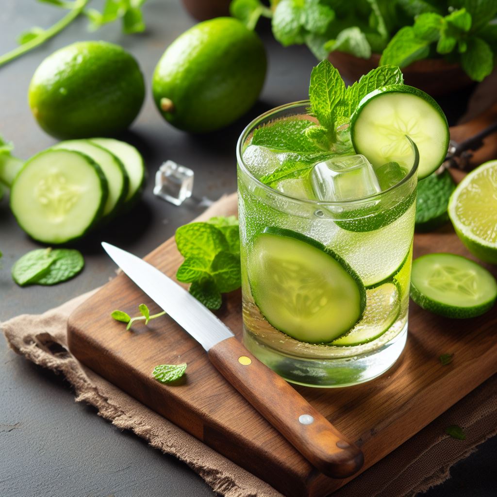 cucumber mint tea